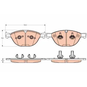 Trw Front Brake Pad GDB2026