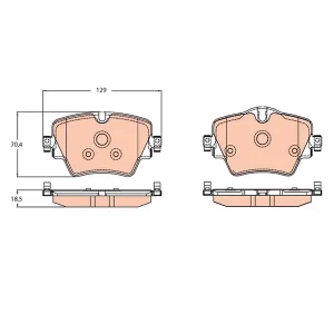 Trw Front Brake Pad GDB2098