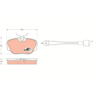Trw Front Brake Pad GDB820