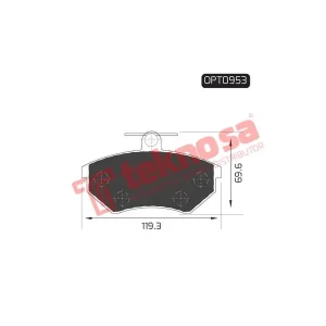 Optima Front Brake Pad OPT0953