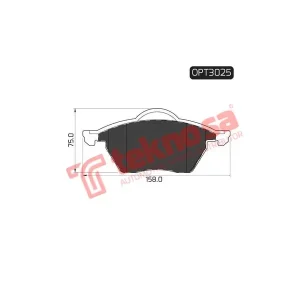 Optima Front Brake Pad OPT3025