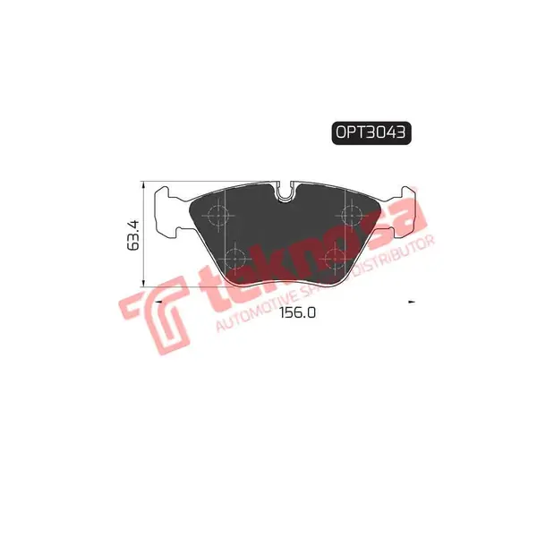 Optima Front Brake Pad OPT3043