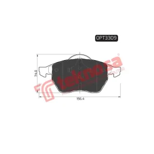 Optima Front Brake Pad OPT3309
