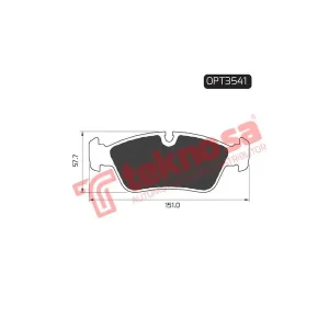 Optima Front Brake Pad OPT3541