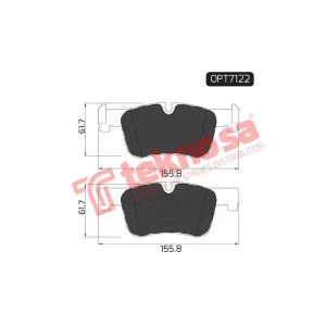 Optima Front Brake Pad OPT7122
