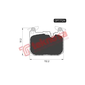 Optima Front Brake Pad OPT7124
