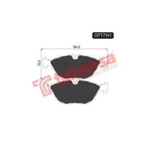 Optima Front Brake Pad OPT7141
