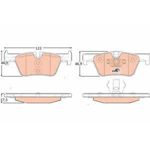 Trw Rear Brake Pad GDB1919