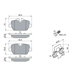 Bosch Rear Brake Pad 0986494269