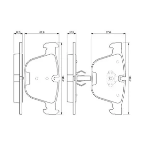 Bosch Rear Brake Pad 0986494294