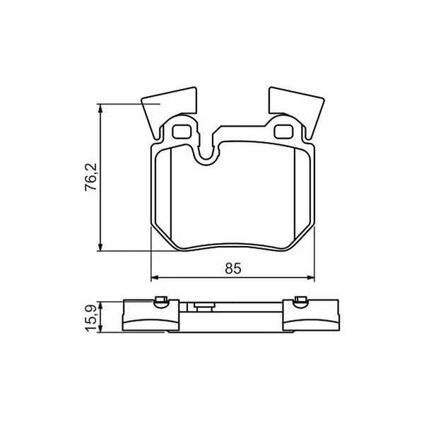 Bosch Rear Brake Pad 0986494421