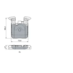 Bosch Rear Brake Pad 0986494948