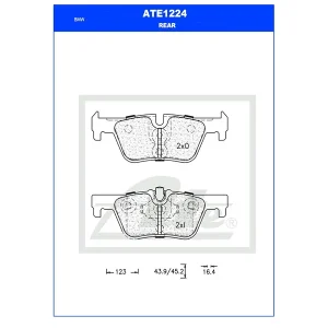 Ate Rear Brake Pad ATE1224