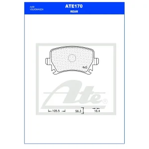 Ate Rear Brake Pad ATE170