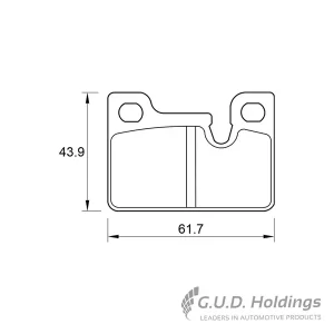 Safeline Rear Brake Pad D3167