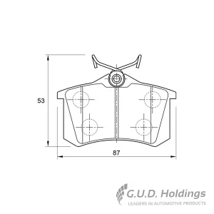 Safeline Rear Brake Pad D3200