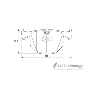 Safeline Rear Brake Pad D3312