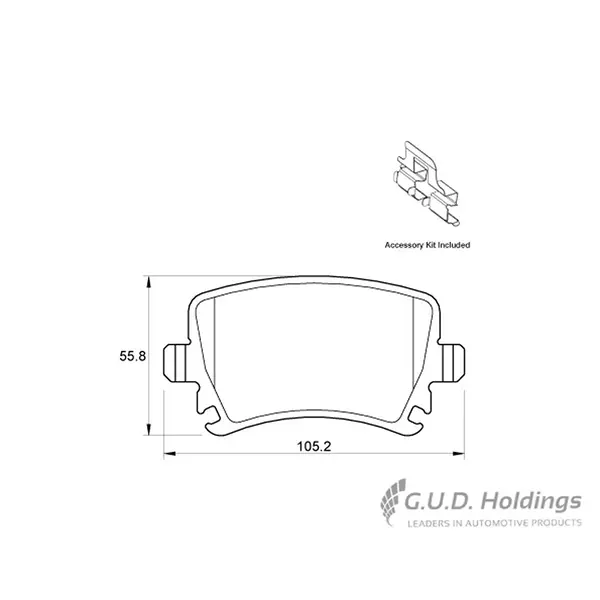 Safeline Rear Brake Pad D3483