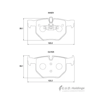 Safeline Rear Brake Pad D3654