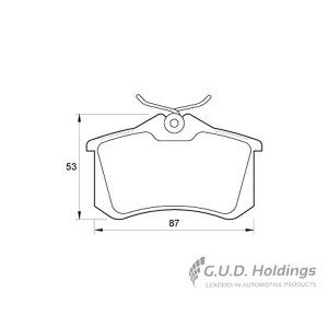 Safeline Rear Brake Pad D3658