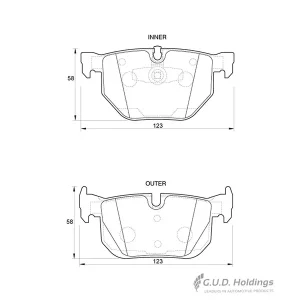 Safeline Rear Brake Pad D3823