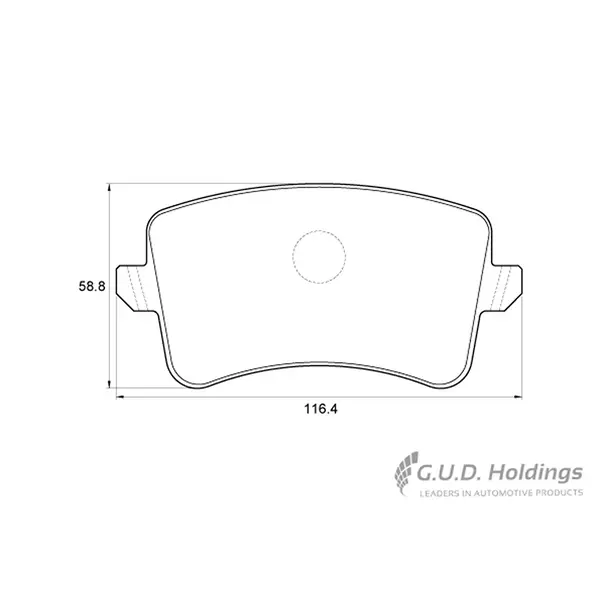 Safeline Rear Brake Pad D3850