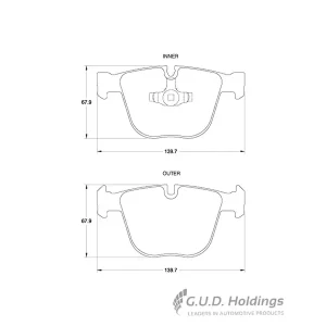 Safeline Rear Brake Pad D3960