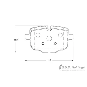 Safeline Rear Brake Pad D3995