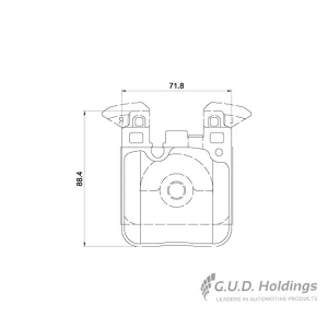 Safeline Rear Brake Pad D4065