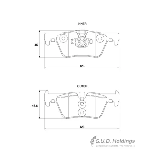 Safeline Rear Brake Pad D4066