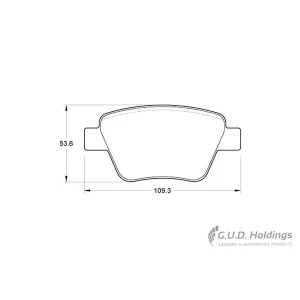 Safeline Rear Brake Pad D4086