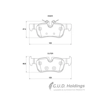 Safeline Rear Brake Pad D4219