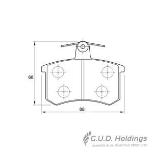 Safeline Rear Brake Pad D965