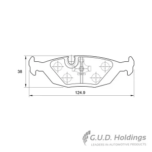 Safeline Rear Brake Pad D966
