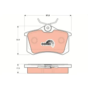 Trw Rear Brake Pad GDB1504