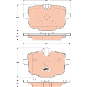 Trw Rear Brake Pad GDB1869