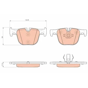 Trw Rear Brake Pad GDB1937