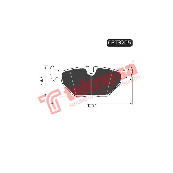 Optima Rear Brake Pad OPT3205
