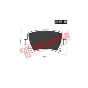 Optima Rear Brake Pad OPT3483