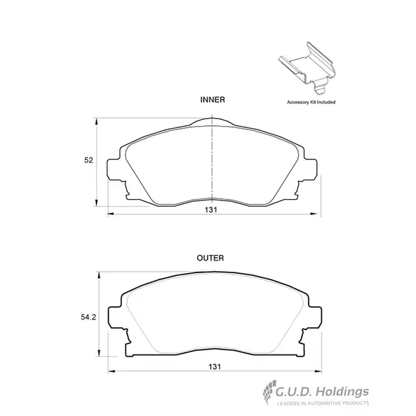BRAKE PADS FRONT FDB1424 098650A193 ATE861