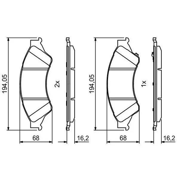 BRAKE PADS FRONT FDB4475 D3945