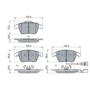FDB4057 BRAKE PADS FRONT D3841