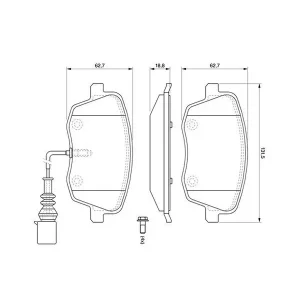 BRAKE PAD FRONT FDB1662 D3566