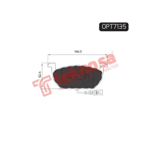 BRAKE PAD FRONT ATE1264 D4195 FDB4454