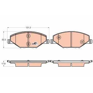 BRAKE PADS FDB4590 FSL4590 ATE1232 D4095 0986495390 0986494505