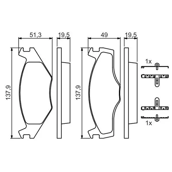 BRAKE PADS FRONT FDB419 D976