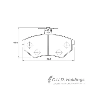 BRAKE PADS FRONT SAFELINE FDB774 TX0018