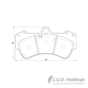 BRAKE PADS FRONT ATE1008