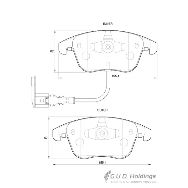 BRAKE PADS D3841