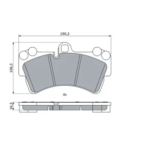 BRAKE PADS FRONT FDB1626 D3512
